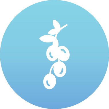 vektör kiraz simgesi illüstrasyonu