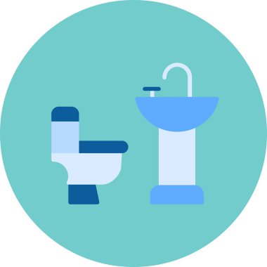 Lavabo ikonu. vektör illüstrasyonu