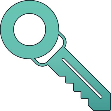 Anahtar. Web simgesi basit illüstrasyon