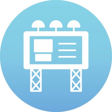 reklam reklam reklam simgesi doldurulmuş ana hatları biçiminde