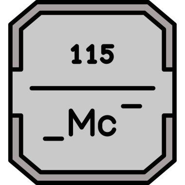modada izole edilmiş arkaplan biçiminde periyodik tablo simgesi