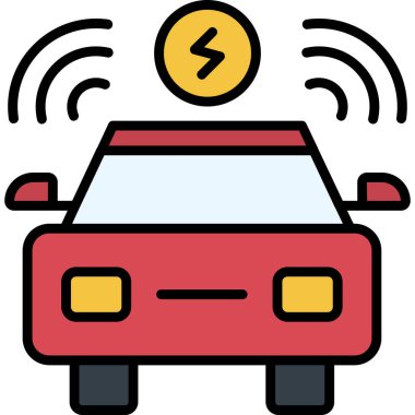 Araba elektrik simgesini yükle