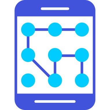 Cep telefonu. Web simgesi basit illüstrasyon