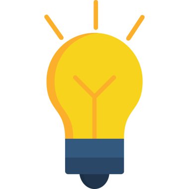 yaratıcı ampul vektör simgesi.