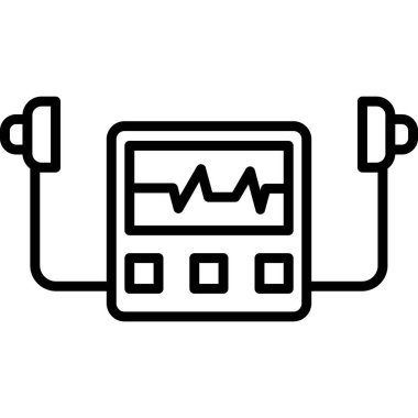Modern simgenin vektör illüstrasyonu, teknoloji kavramı