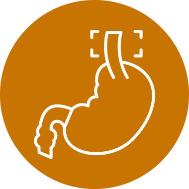 mide ikonu vektör illüstrasyonu