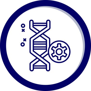 dna. Web simgesi basit illüstrasyon