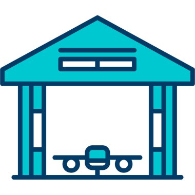 tren istasyonu ikon vektör illüstrasyonu