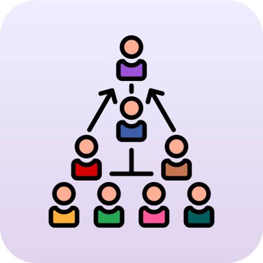 Sosyal ağ vektör simgesi