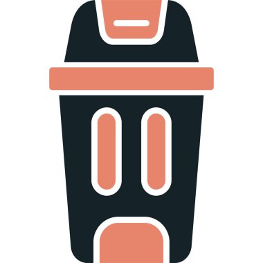 Kahve fincanı simgesi, basit vektör çizimi