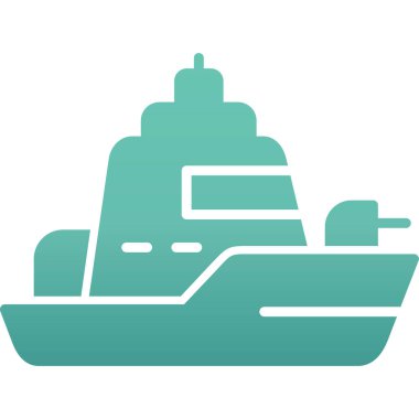 Gemi vektör simgesini gezdir