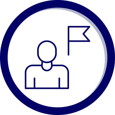 kullanıcı. Web simgesi basit illüstrasyon