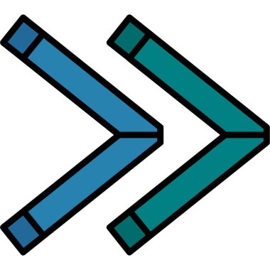 Oklar. Web simgesi basit illüstrasyon