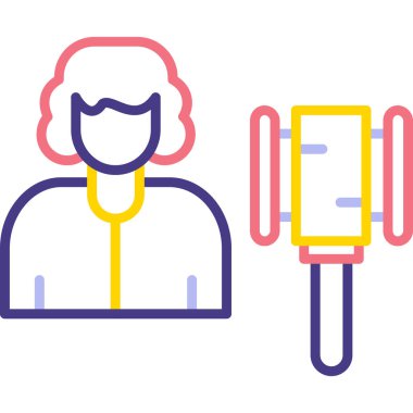 Mikrofon. Web simgesi basit illüstrasyon