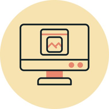 Web ve yazılım için web tasarım vektör simgesi