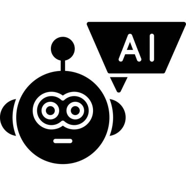 ai robot yapay zeka simgesi