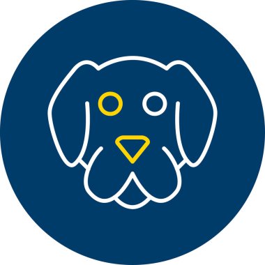 Soyut arka grupta izole edilmiş hayvan simgesi