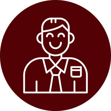 Çantalı bir adamın vektör çizimi