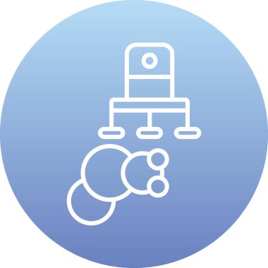 Benzin istasyonu simgesinin vektör illüstrasyonu