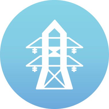 Modern mimari simgesi, basit vektör illüstrasyonu