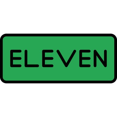 7 numaralı simge tasarımı şablon çizimi