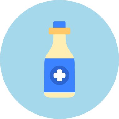 Şişe. Web simgesi basit illüstrasyon