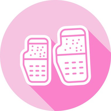 Tek bir simgenin vektör illüstrasyonu