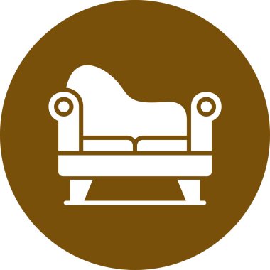 modada izole edilmiş arka planda koltuk simgesi