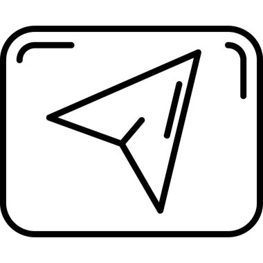 Ok simgesi. Web için yön vektör simgesinin basit illüstrasyonu