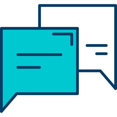 Sohbet simgesi vektör illüstrasyonu