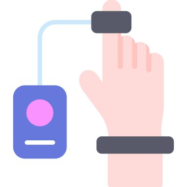 Akıllı telefon simgesi vektör illüstrasyonuyla el