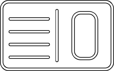 belge simgesi, vektör çizimi