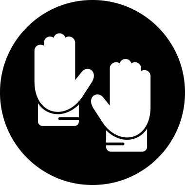 Eldivenler. Web simgesi basit tasarım