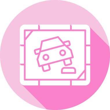 araba modern simge vektör illüstrasyonu