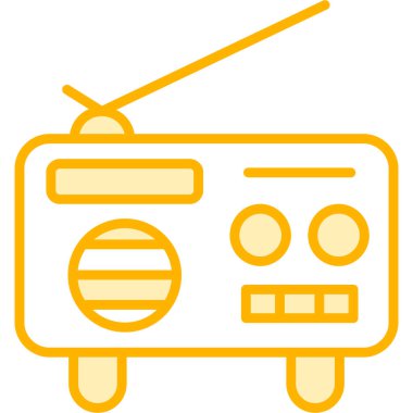 Televizyon. Web simgesi basit illüstrasyon