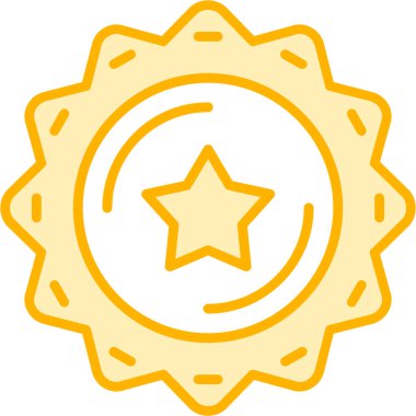 Rozet. Web simgesi basit illüstrasyon