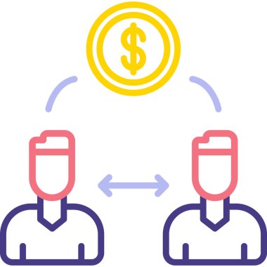 iş finans simgesi, vektör illüstrasyonu