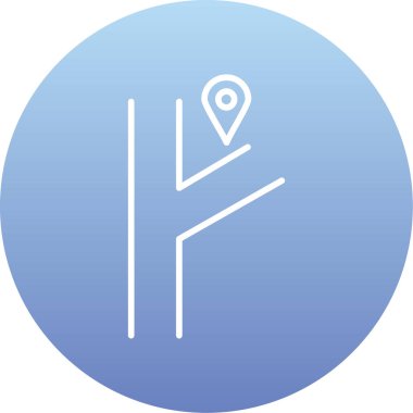 konum. Web simgesi basit illüstrasyon