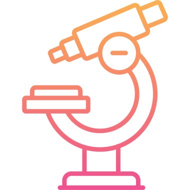 Mikroskop. Web simgesi basit tasarım