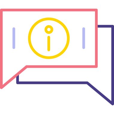 Sohbet web simgesi vektör illüstrasyonu