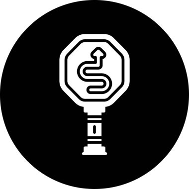 Bir lamba simgesinin vektör illüstrasyonu