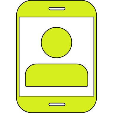 cep telefonu simgesi. Web için telefon vektör simgelerinin özet çizimi