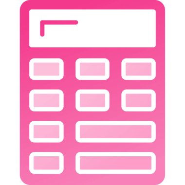 Hesap makinesi. Web simgesi basit illüstrasyon