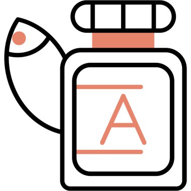 Şişe simgesinin vektör illüstrasyonu