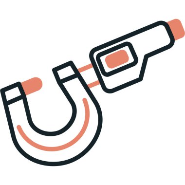 dürbün simgesi, vektör illüstrasyonu