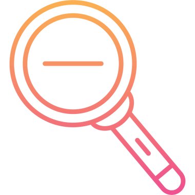 Büyütme cam simgesi vektör illüstrasyonu