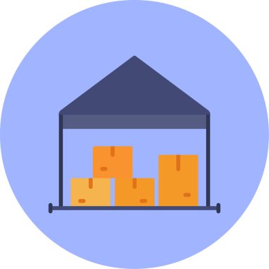 Kutu. Web simgesi basit illüstrasyon