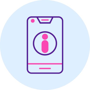 Cep telefonu simgesinin vektör illüstrasyonu