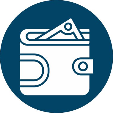 cüzdan ikonu vektör illüstrasyonu