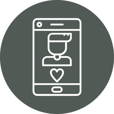 Akıllı telefon. Web simgesi basit tasarım